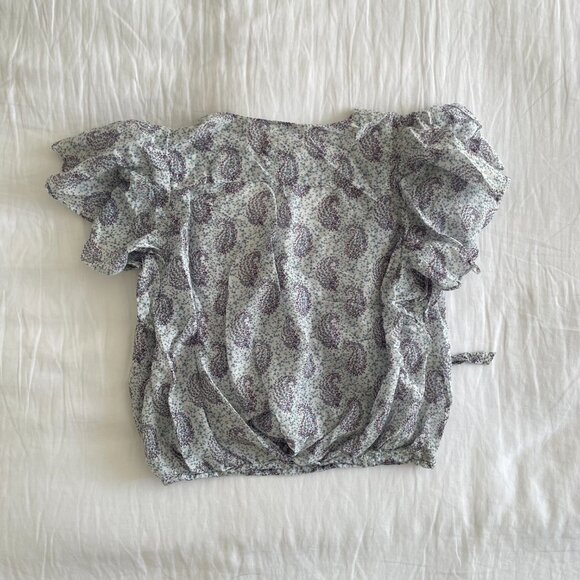 MOULINETTE SOEURS vêtements Cotton/Silk Parisian Blouse (sz 2) - Picture 7 of 7